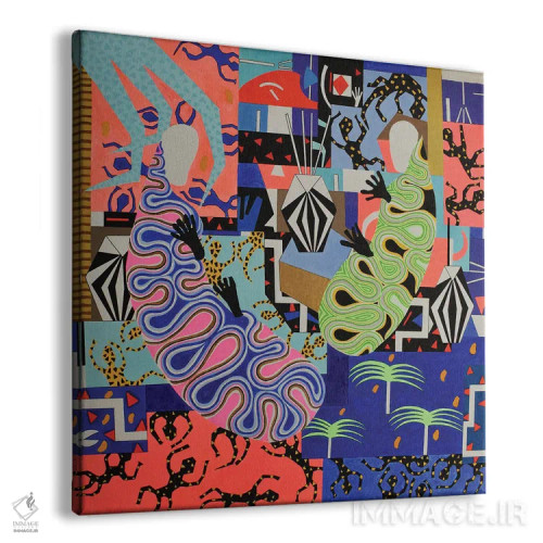 تابلو خوابندگان انتزاعی ۹ اثر فرانتیشک فلوریان - نمای پرسپکتیو محصول