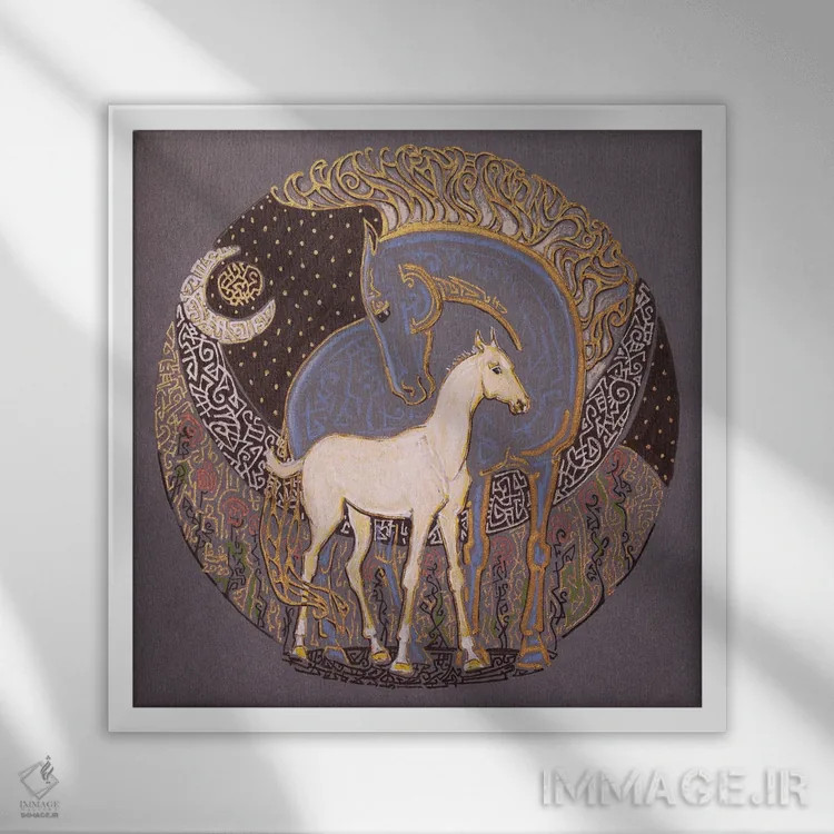 تابلو دوران کودکی اثر فافا کورولوا - نمای قابدار سفید