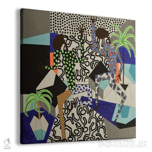 تابلو مهمانی رقص الهامگرفته از هرینگ شماره ۳ اثر فرانتیشک فلوریان - نمای پرسپکتیو محصول