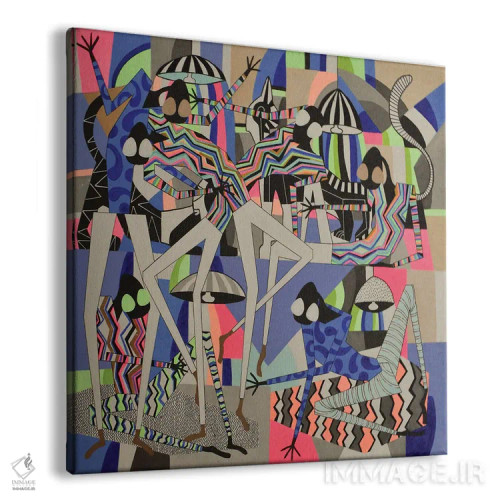 تابلو سالن رقص اجتماعی شماره ۱۰ اثر فرانتیشک فلوریان - نمای پرسپکتیو محصول