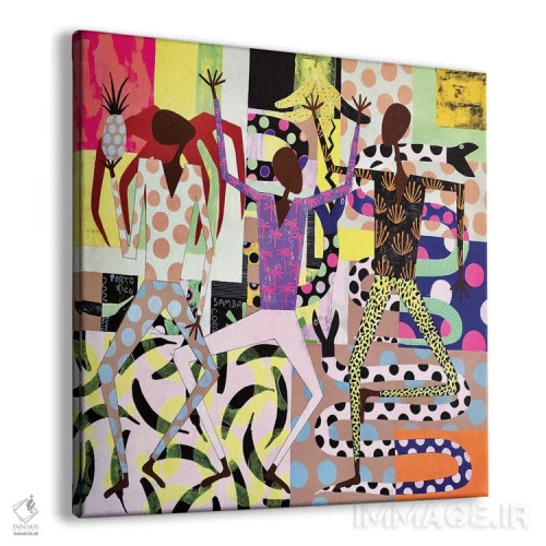 تابلو مار جشن رنگارنگ اثر فرانتیشک فلوریان - نمای پرسپکتیو محصول