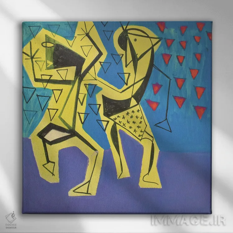 تابلو کاغذ شماره ۷ اثر فرانتیشک فلوریان - نمای روبهرو روی دیوار