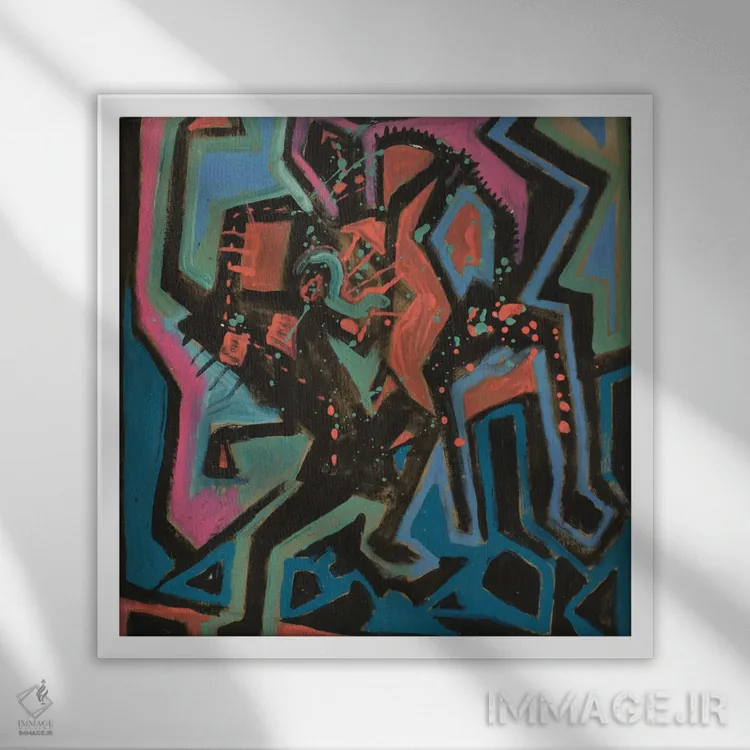 تابلو کاغذ شماره ۶ اثر فرانتیشک فلوریان - نمای قابدار سفید