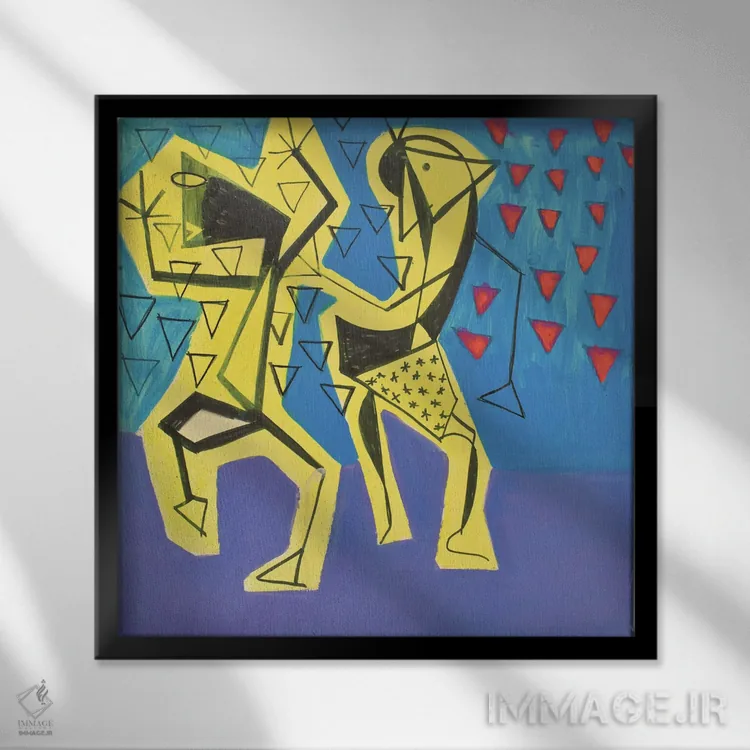 تابلو کاغذ شماره ۷ اثر فرانتیشک فلوریان - نمای قابدار مشکی