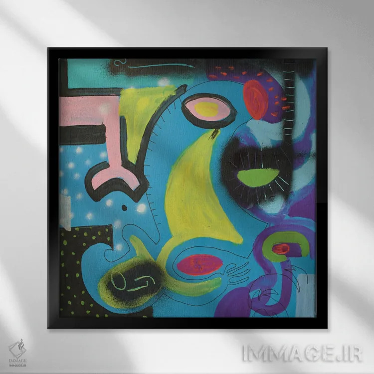 تابلو کاغذ شماره ۲۲ اثر فرانتیشک فلوریان - نمای قابدار مشکی