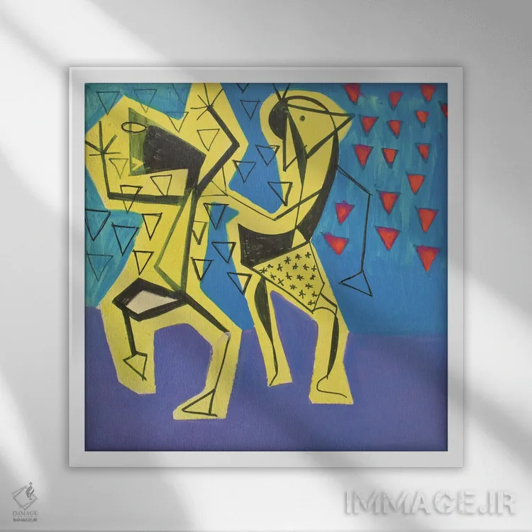 تابلو کاغذ شماره ۷ اثر فرانتیشک فلوریان - نمای قابدار سفید