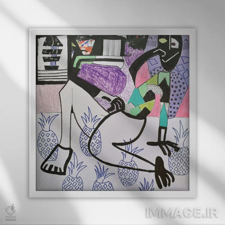 تابلو کاغذ شماره ۱۳ اثر فرانتیشک فلوریان - نمای قابدار سفید