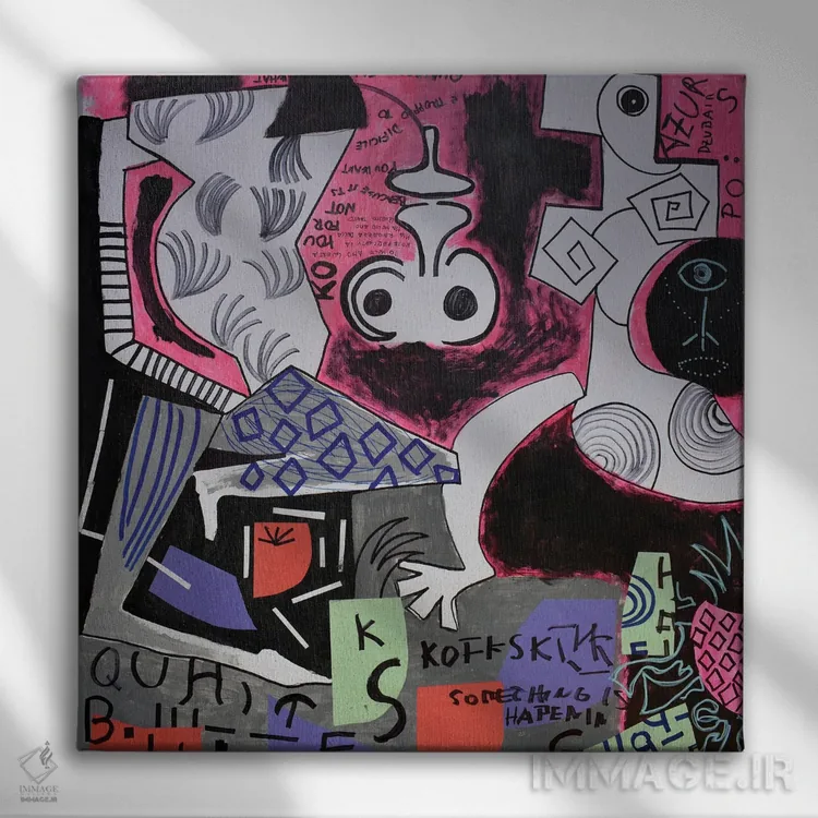 تابلو کاغذ شماره ۵۱ اثر فرانتیشک فلوریان - نمای روبهرو روی دیوار