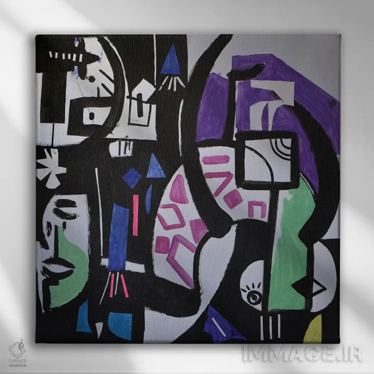 تابلو کاغذ شماره ۶۷ اثر فرانتیشک فلوریان - نمای روبهرو روی دیوار