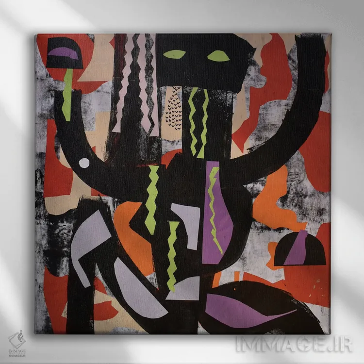 تابلو کاغذ شماره ۷۵ اثر فرانتیشک فلوریان - نمای روبهرو روی دیوار