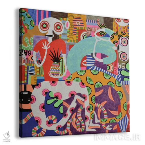 تابلو زمان مهمانی شماره ۶ اثر فرانتیشک فلوریان - نمای پرسپکتیو محصول