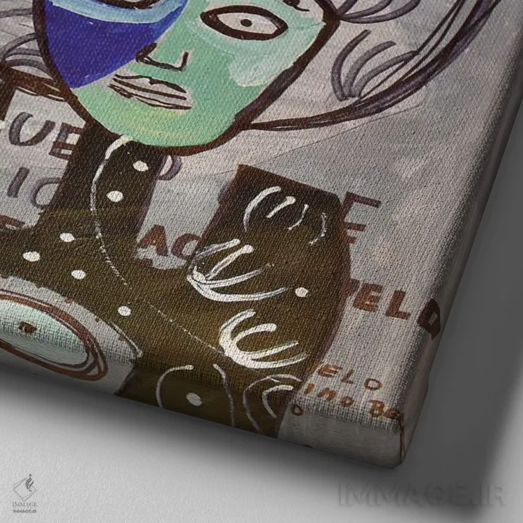 تابلو کاغذ شماره ۹۳ اثر فرانتیشک فلوریان - نمای نزدیک بافت بوم