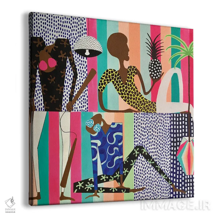 تابلو استراحت با آناناس خالخالی من اثر فرانتیشک فلوریان - نمای پرسپکتیو محصول