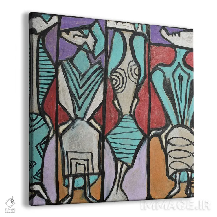 تابلو باریکها اثر فرانتیشک فلوریان - نمای پرسپکتیو محصول