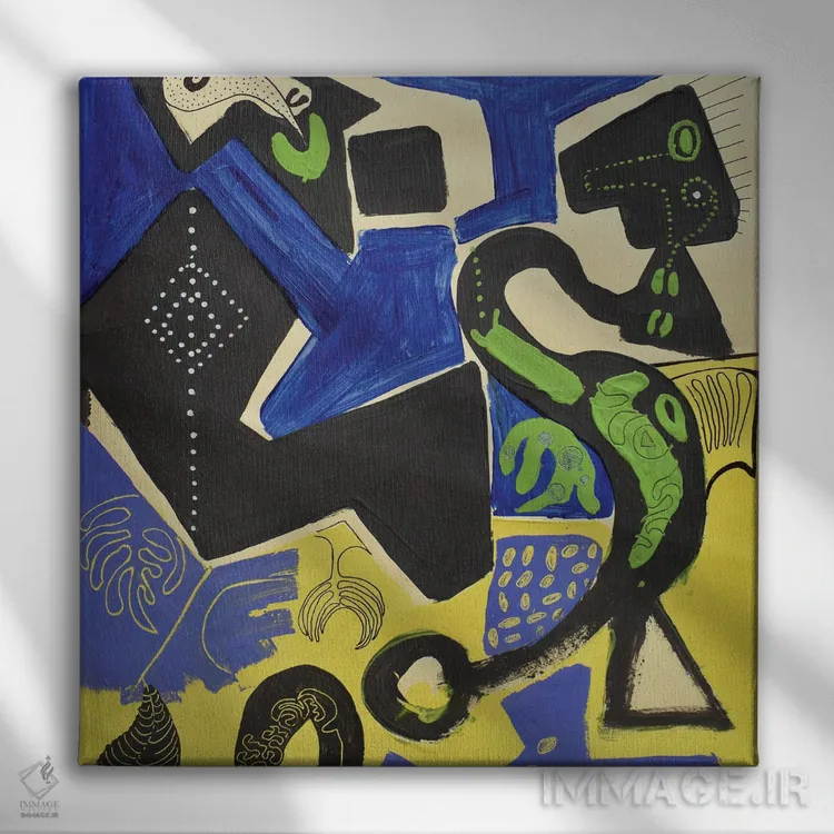 تابلو رودخانه اثر فرانتیشک فلوریان - نمای روبهرو روی دیوار