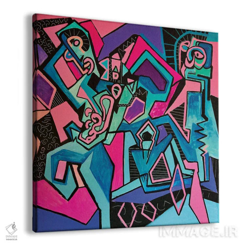 تابلو آبستره فانکی هشت اثر فرانتیشک فلوریان - نمای پرسپکتیو محصول