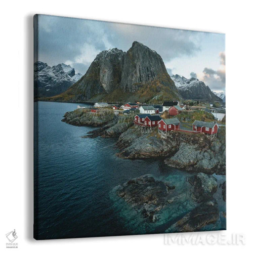 تابلو روستای نروژی اثر فابیان فورتمن - نمای پرسپکتیو محصول