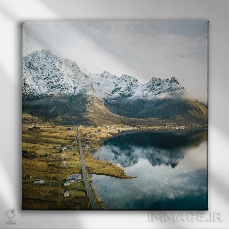 تابلو آخرین روزهای سرد اثر فابیان فورتمن - نمای روبهرو روی دیوار