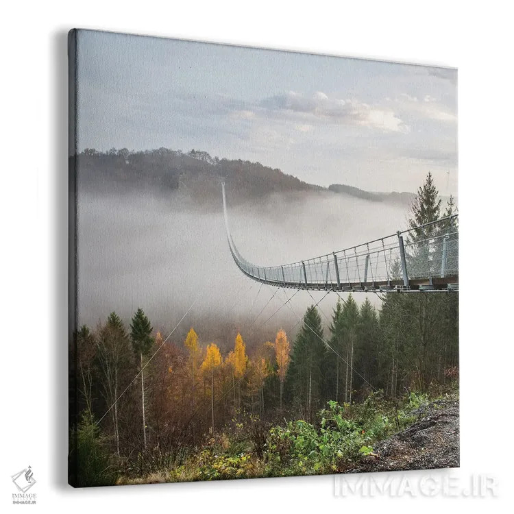 تابلو پل روی دریای مه اثر فابیان فورتمن - نمای پرسپکتیو محصول