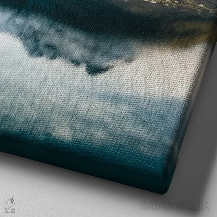 تابلو آخرین روزهای سرد اثر فابیان فورتمن - نمای نزدیک بافت بوم