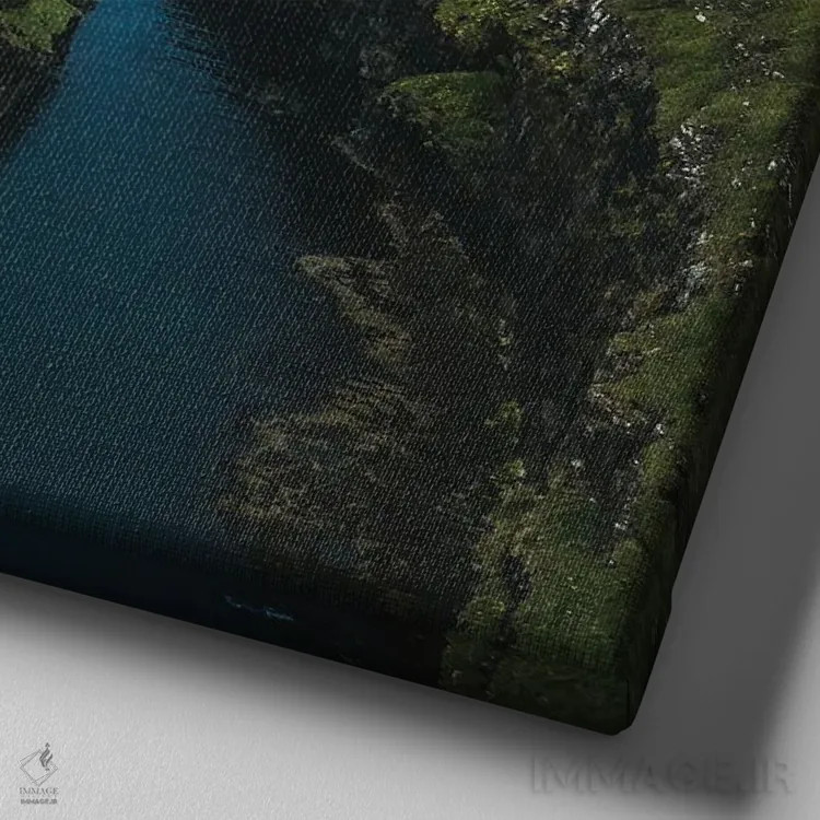 تابلو روستای شمالی (اسکانباوراوی) اثر فابیان فورتمن - نمای نزدیک بافت بوم