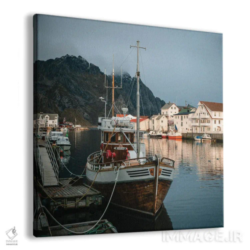 تابلو بندر نروژی اثر فابیان فورتمن - نمای پرسپکتیو محصول