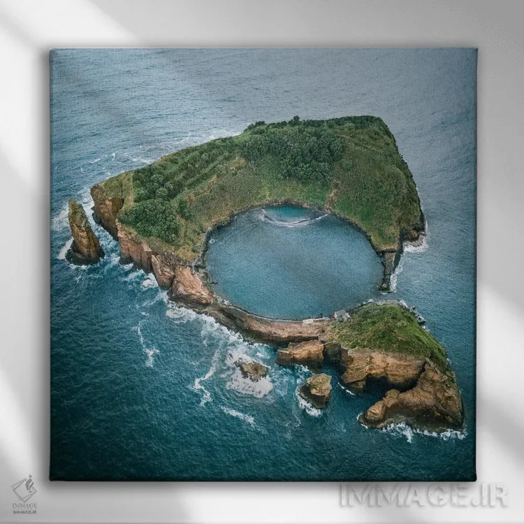 تابلو دایرهٔ کامل اثر فابیان فورتمن - نمای روبهرو روی دیوار