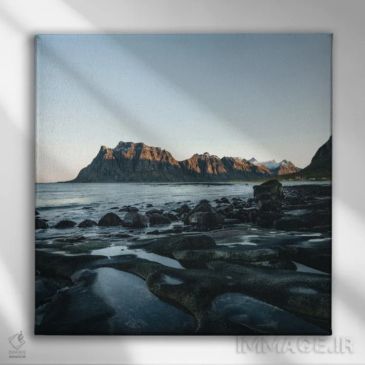 تابلو ساحل سنگی اثر فابیان فورتمن - نمای روبهرو روی دیوار