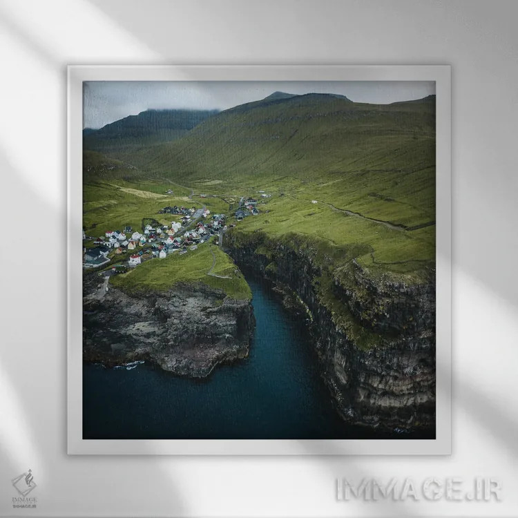 تابلو روستای شمالی دو (اسکانباوراوی) اثر فابیان فورتمن - نمای قابدار سفید