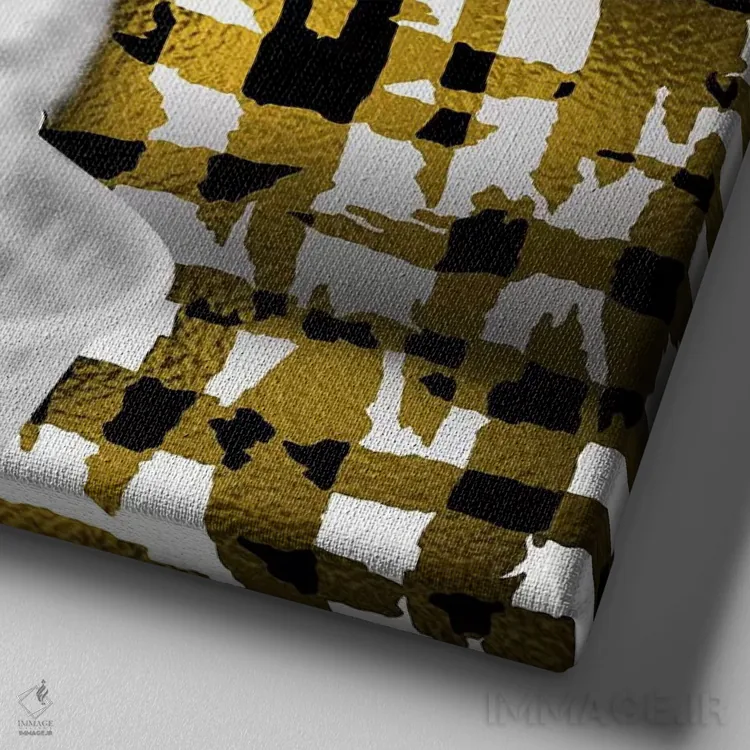 تابلو زیر آفتاب اثر فایو بای فایو کالکتیو - نمای نزدیک بافت بوم