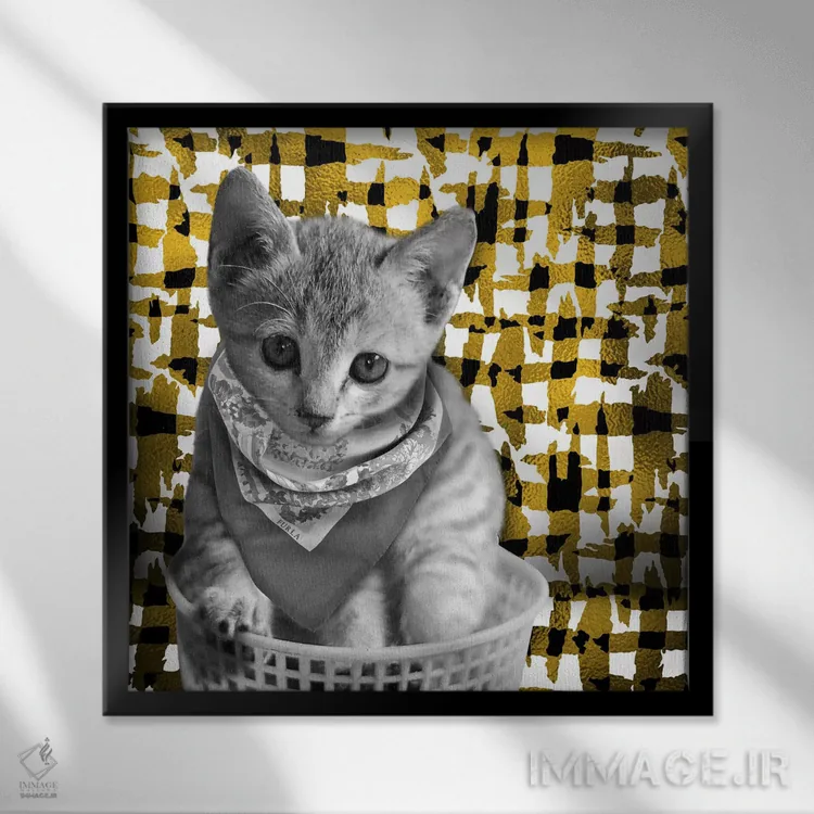 تابلو زیر آفتاب اثر فایو بای فایو کالکتیو - نمای قابدار مشکی