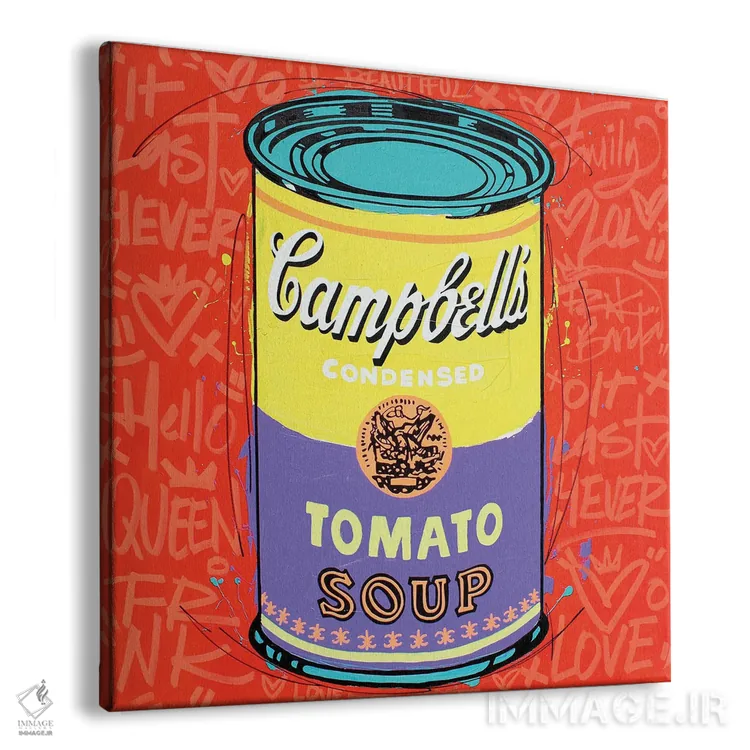 تابلو سوپ نارنجی ویژه کمپبل اثر فرانک باندا - نمای پرسپکتیو محصول