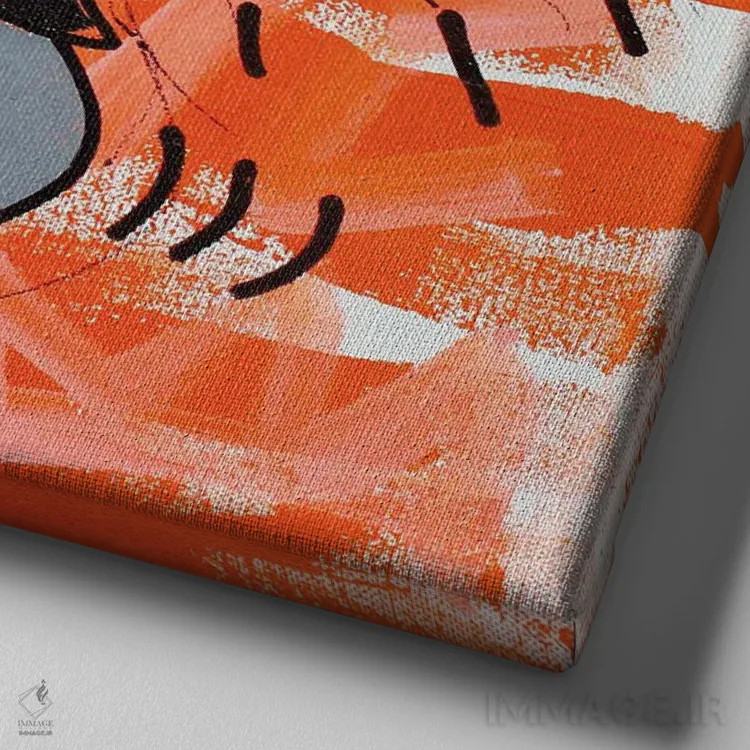 تابلو پرواز کن اثر فرانک باندا - نمای نزدیک بافت بوم