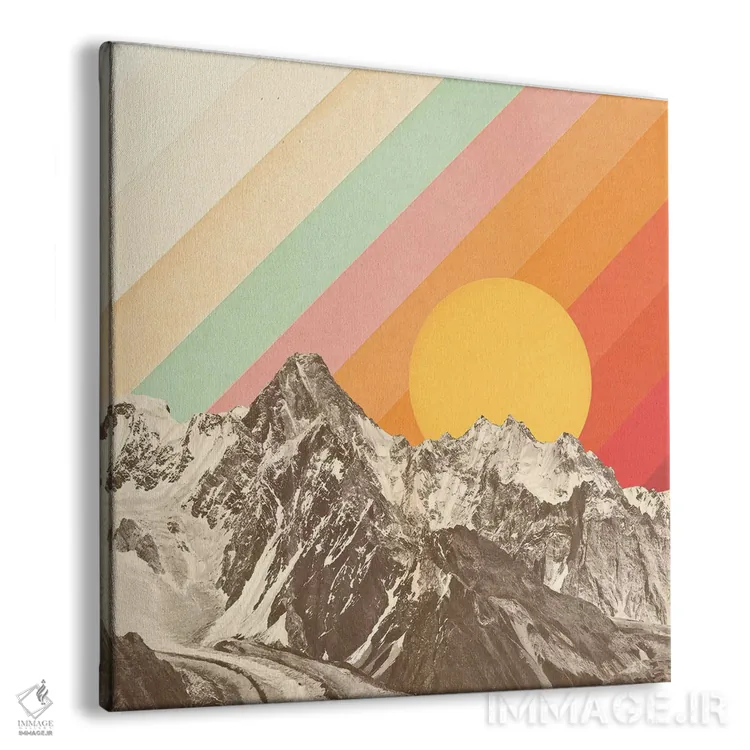 تابلو کوهنما I اثر فلوران بُدار (هنرمند فرانسوی) - نمای پرسپکتیو محصول