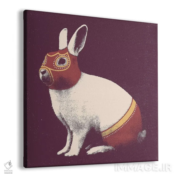 تابلو میدان کشتیگیر خرگوش اثر فلوران بُدار (هنرمند فرانسوی) - نمای پرسپکتیو محصول