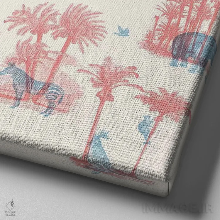 تابلو جایی که به آن تعلق دارند اثر فلوران بُدار (هنرمند فرانسوی) - نمای نزدیک بافت بوم