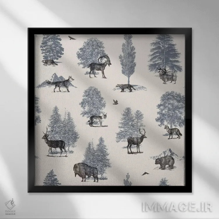 تابلو جایی که به آن تعلق دارند اثر فلوران بُدار (هنرمند فرانسوی) - نمای قابدار مشکی