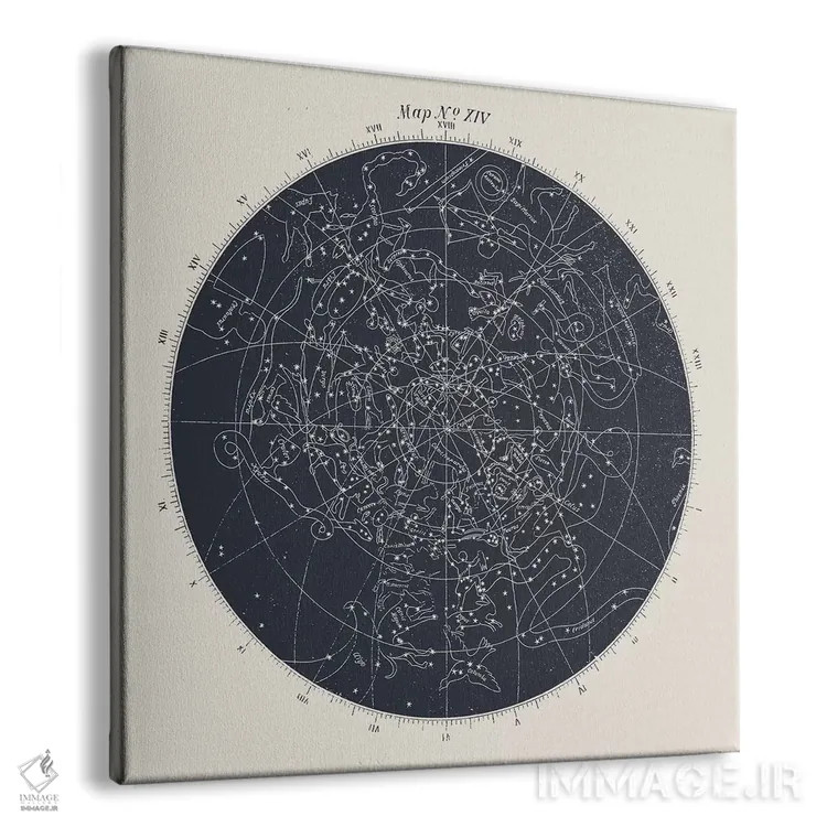 تابلو نقشه شماره XIV اثر فلوران بُدار (هنرمند فرانسوی) - نمای پرسپکتیو محصول