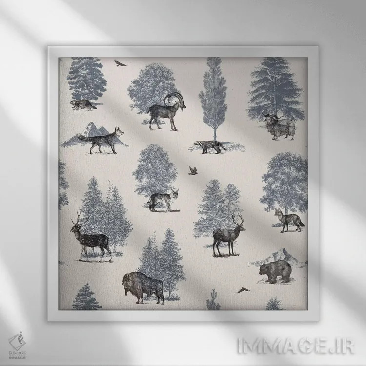 تابلو جایی که به آن تعلق دارند اثر فلوران بُدار (هنرمند فرانسوی) - نمای قابدار سفید