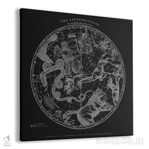 تابلو صورتهای فلکی اثر فلوران بُدار (هنرمند فرانسوی) - نمای پرسپکتیو محصول