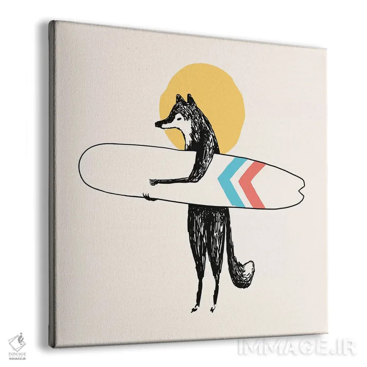 تابلو اینجا خورشید میآید اثر فلوران بُدار (هنرمند فرانسوی) - نمای پرسپکتیو محصول