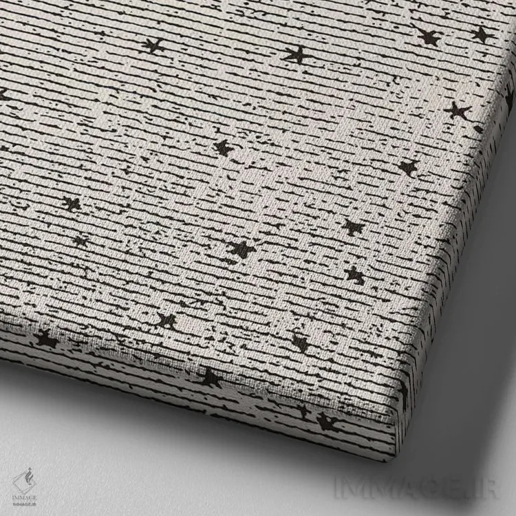 تابلو آسمانهای ستارهای اثر فلوران بُدار (هنرمند فرانسوی) - نمای نزدیک بافت بوم