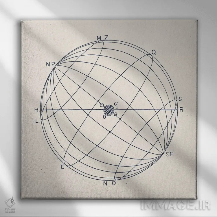 تابلو NSOQ (نام خاص/کد هنری) اثر فلوران بُدار (هنرمند فرانسوی) - نمای روبهرو روی دیوار