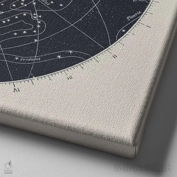 تابلو نقشه شماره XIV اثر فلوران بُدار (هنرمند فرانسوی) - نمای نزدیک بافت بوم