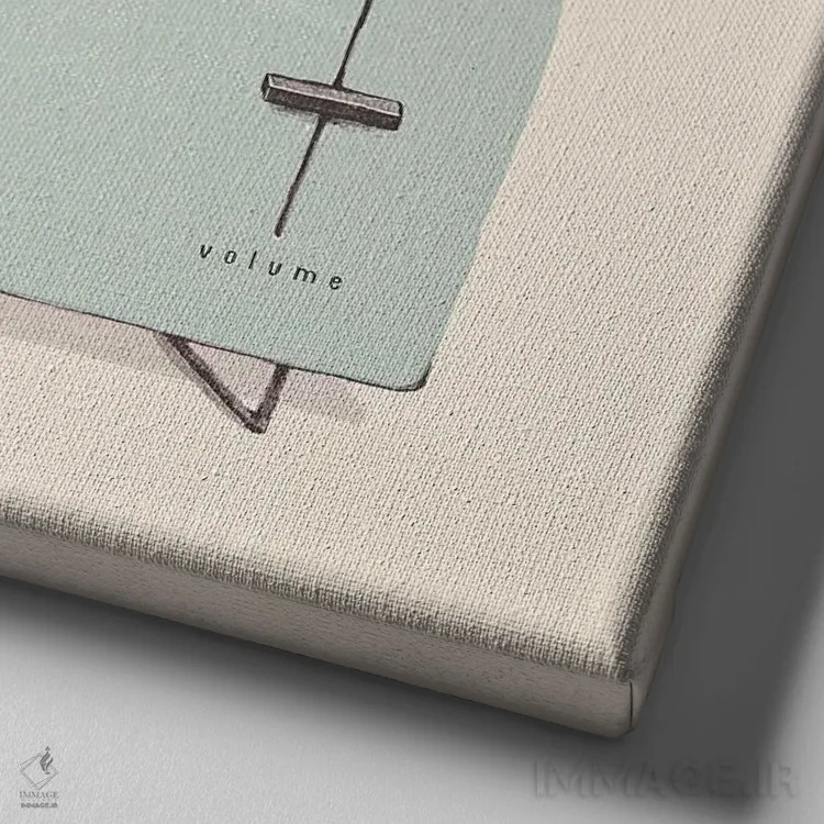 تابلو وفاداری بالا (های فیدلیتی) اثر فلوران بُدار (هنرمند فرانسوی) - نمای نزدیک بافت بوم