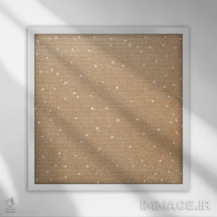 تابلو آسمانهای ستارهای اثر فلوران بُدار (هنرمند فرانسوی) - نمای قابدار سفید