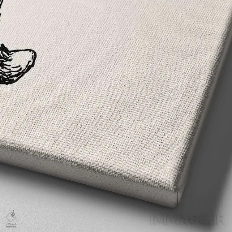 تابلو اینجا خورشید میآید اثر فلوران بُدار (هنرمند فرانسوی) - نمای نزدیک بافت بوم