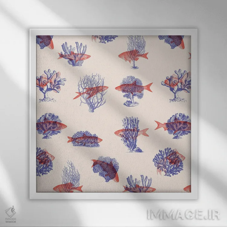 تابلو جایی که متعلقاند اثر فلوران بُدار (هنرمند فرانسوی) - نمای قابدار سفید