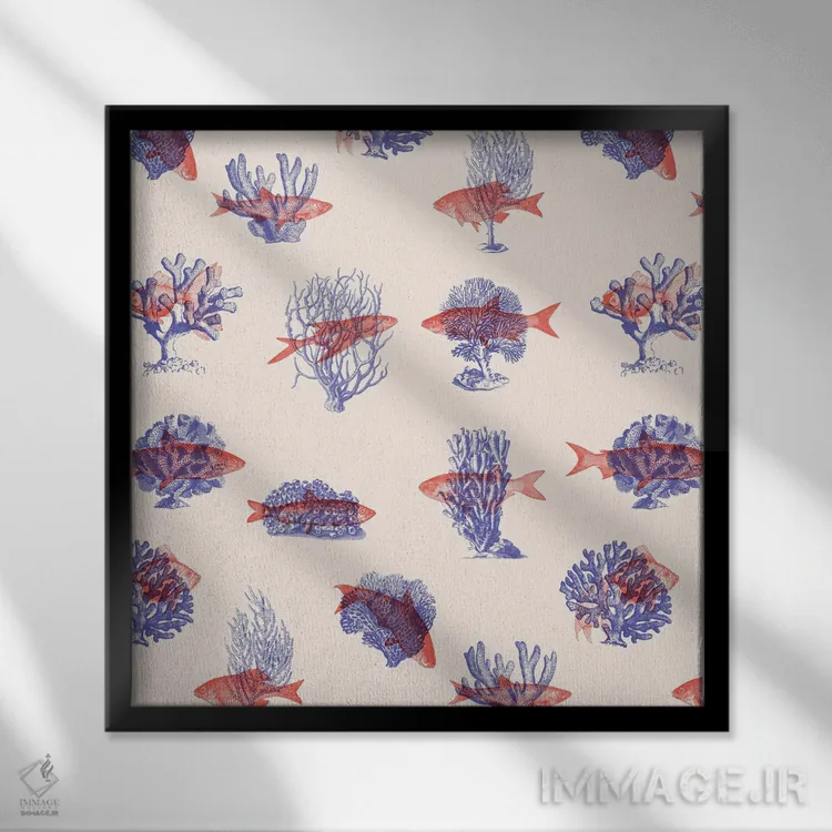 تابلو جایی که متعلقاند اثر فلوران بُدار (هنرمند فرانسوی) - نمای قابدار مشکی