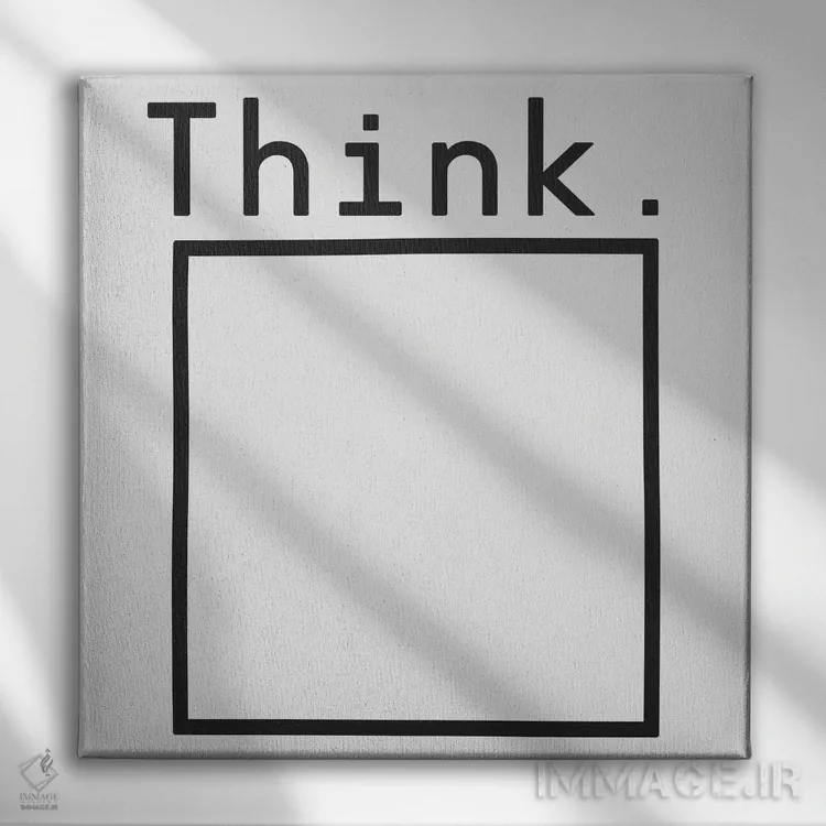 تابلو فکر کن اثر فلوران بُدار (هنرمند فرانسوی) - نمای روبهرو روی دیوار